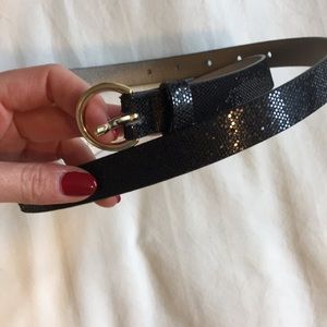 Sparkly black belt
